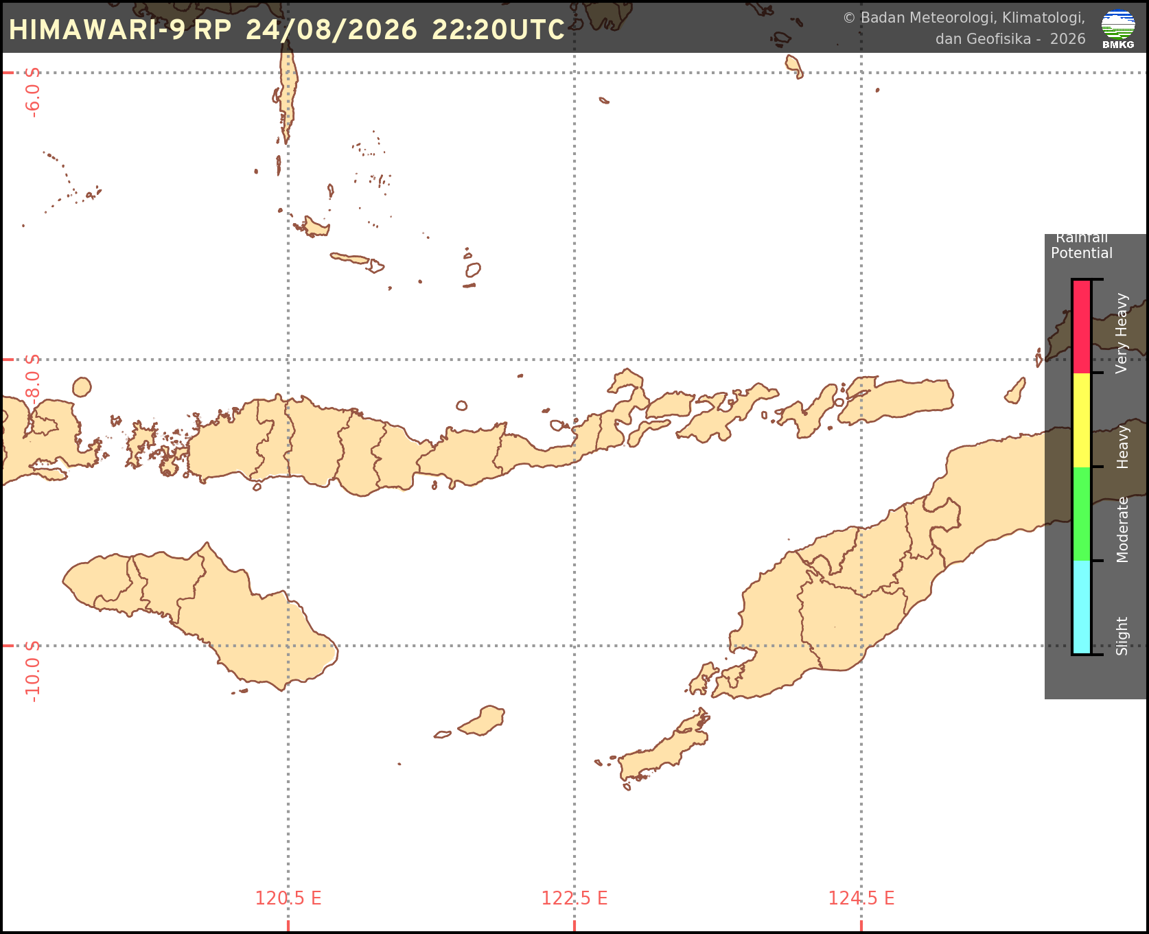 Rainfall Potential Wilayah NTT